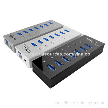 High-speed 7-port USB3.0 Hubs, Plug-and-play Function